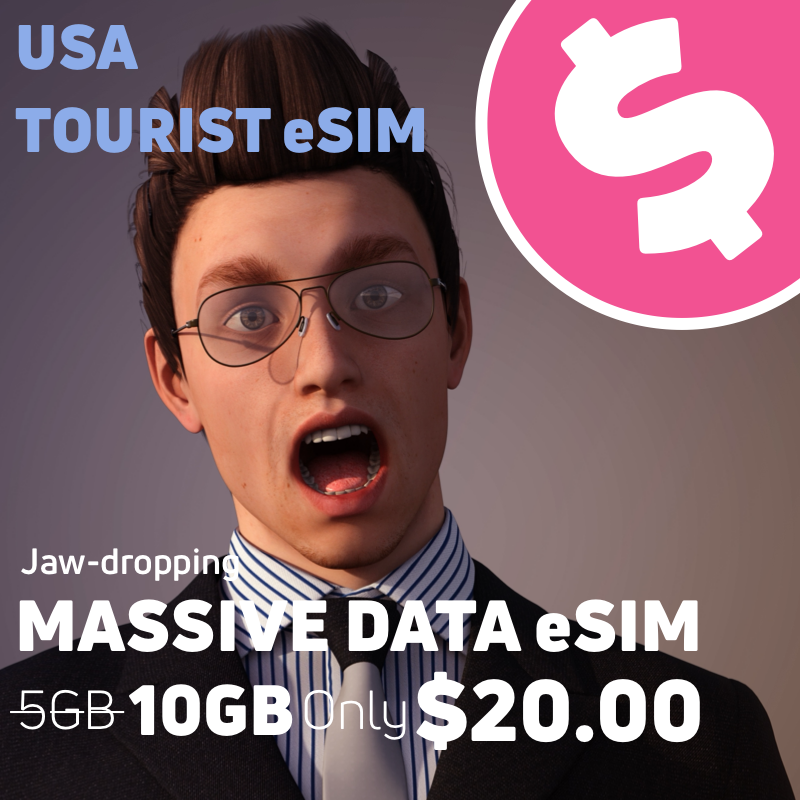 USA Massive Data Only eSIM 10GB $20