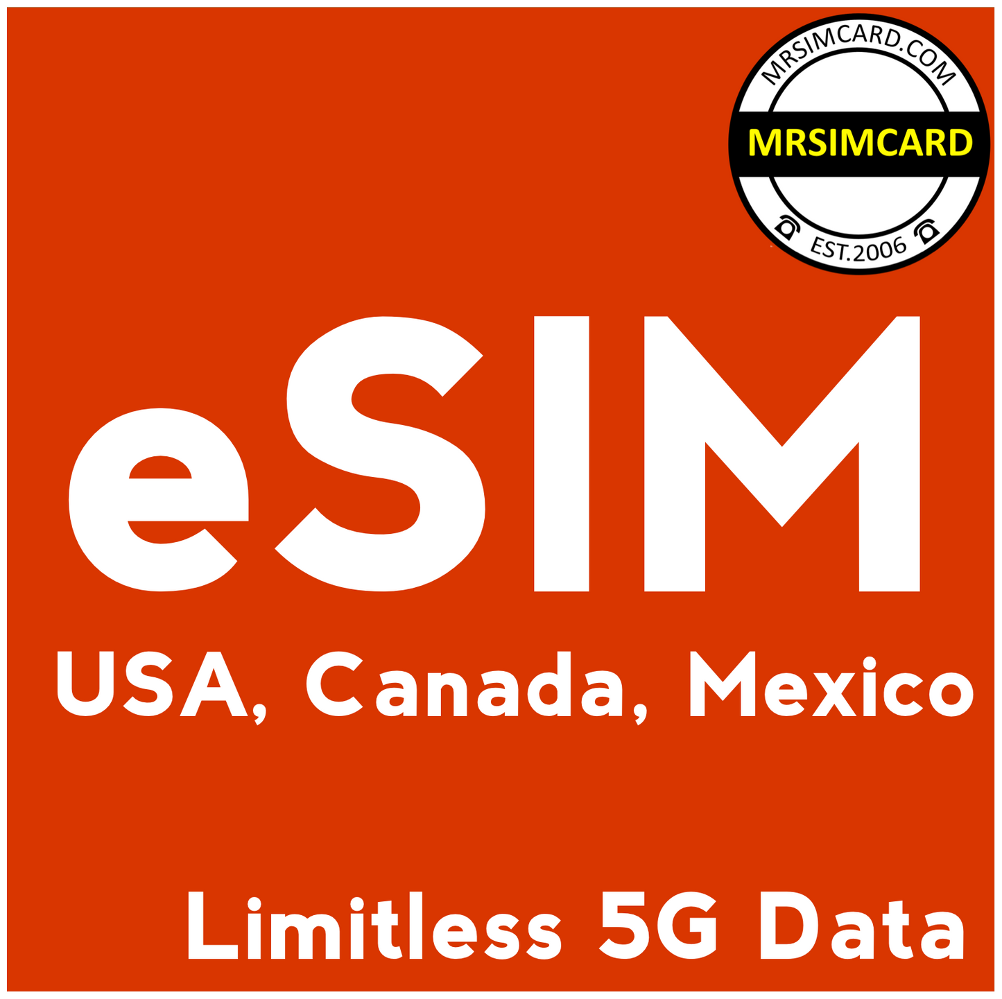 USA Canada Mexico Data Only eSim