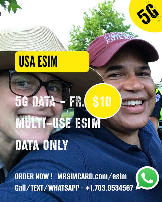 USA eSIM 7dy / 1GB  $10