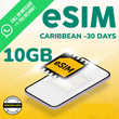 Digicel Caribbean eSim Card - 10GB