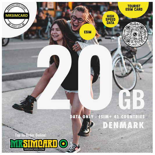 MrSim eSim Denmark - 20GB