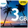 Grenada Sim Card - Flow 3GB
